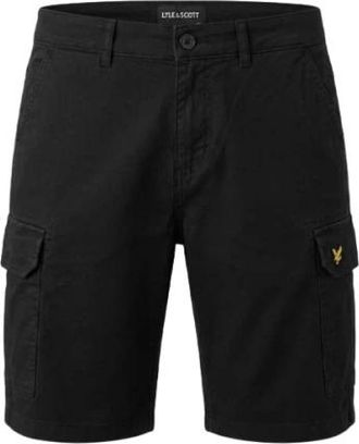 Lyle & Scott Uomo, Pantaloncini, Nero, W30, new