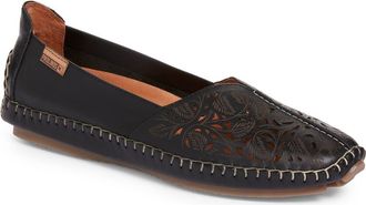 Pikolinos Jerez Perforated Loafer in Black Leather at Nordstrom, Size 8.5Us