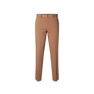 Selected Heren, Broeken, Bruin, Maat: 3XL Viscose