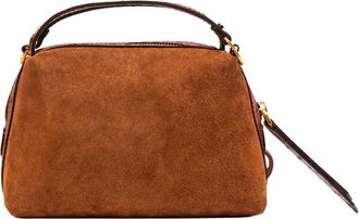 Gianni Chiarini Womens Handbag Alifa Suede Cognac Handbags Hand Bags