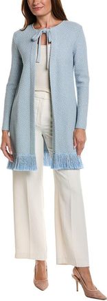 Oscar De La Renta Oscar De La Renta Tweed Textured Silk-Blend Jacket
