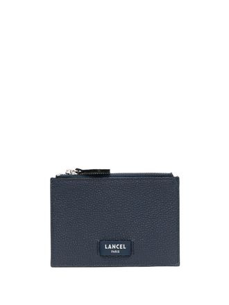 Lancel Pasjeshouder met logopatch - Blauw