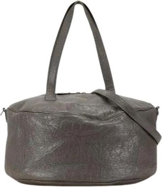 Balenciaga Pre-owned Weekend Bags, female, Gray, Size: ONE SIZE Pre-owned Vintage Weekend Bag