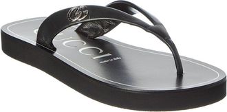 Gucci Double G Leather Sandal