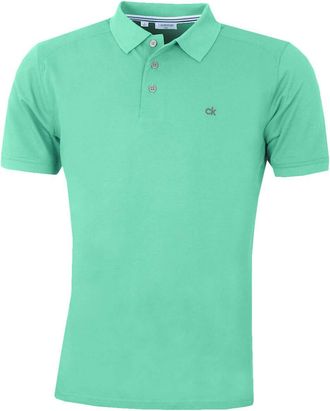 Calvin Klein Mens Campus 3 Button Polo Shirt - Mint - XXXXXL