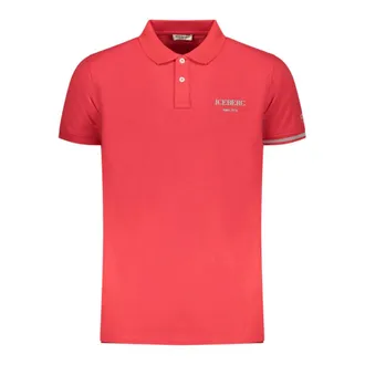 Iceberg Polo Shirts, male, Red, Size: 2XL Short-sleeved Polo Shirt
