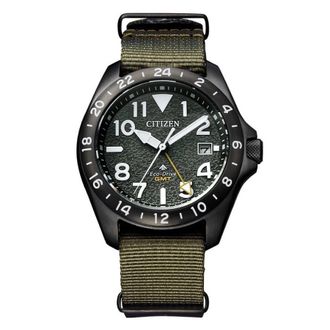 Citizen Promaster Land Eco-Drive Green Dial Mens Watch BJ7155-05X