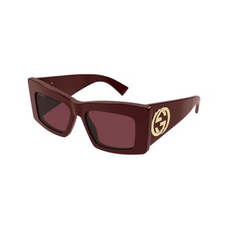 Gucci Gg1842S Zonnebril - unisex - Accessoires - Rood - Maat: 53 MM