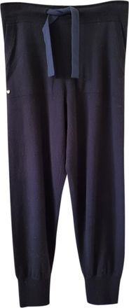 Bamford Black Cashmere Jogging Bottoms Size S