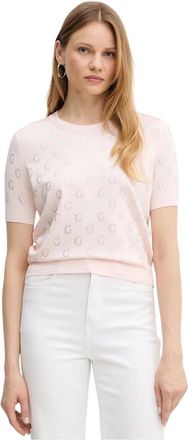 Guess Tops, Dames, Roze, S, Pailletten, Jasmine T-shirt