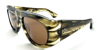 Saraghina ALAN 1025UN Mens Sunglasses Brown Size 57