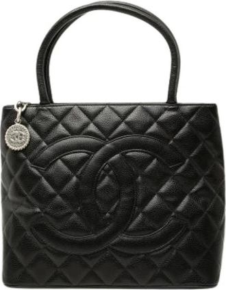 Chanel Borsa Tote Medallion Pre-owned - - Pre-owned - Donna - Nero - ONE SIZE