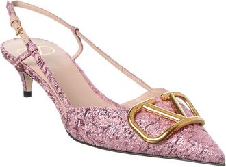 Valentino Vlogo 40 Jacquard Slingback Pump