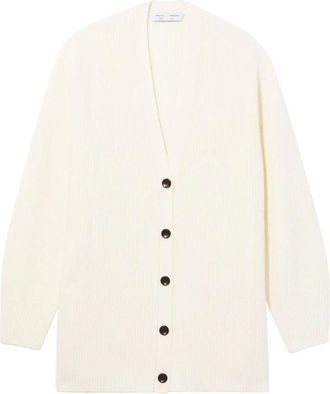Proenza Schouler Beige Wollen Casual Cardigan - Dames - Vesten - Beige - S - Wol - Truien & Vesten