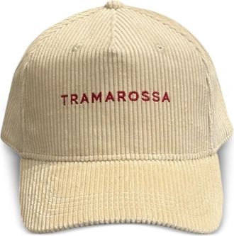 Sartoria Tramarossa Ribfluwelen pet met borduurwerk - Wit