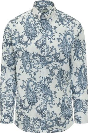 Etro Shirt met lange mouwen - Heren - Casual Overhemden - Veelkleurig - 4XL - Overhemden