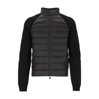 Moncler Giacca in Maglia Trapuntata - - Jackets - Uomo - Nero - M