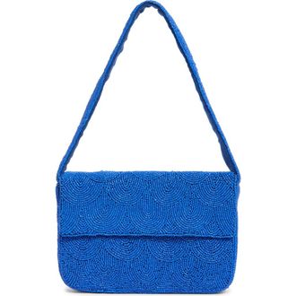 Jessica McClintock Emerson Beaded Shoulder Bag in Blue at Nordstrom Rack