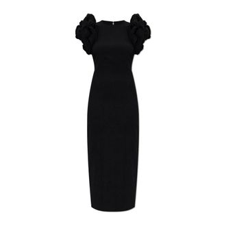 Rotate Jurk met ballonmouwen - Dames - Feestkleedjes - Zwart - XS - Kleedjes