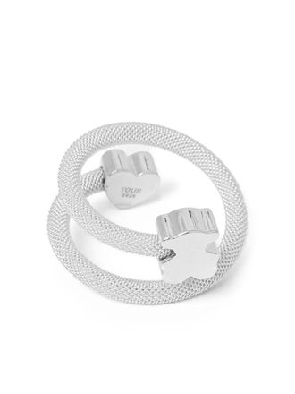 Tous heart-motif ring - women - Steel - 54 - Silver