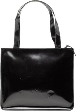 Chanel Pre-owned Patent Leather Tote Bag - Dames - Vintage Shopper - Zwart - ONE Size - Leer - Vintage
