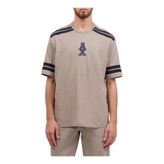 A|X Armani Exchange T-shirt - Heren - T-shirts - Beige - XL - Katoen - Tops