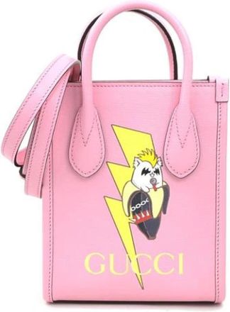 Gucci Pre-owned Leather gucci-bags - Dames - Vintage Handtas - Roze - ONE Size - Leer - Vintage