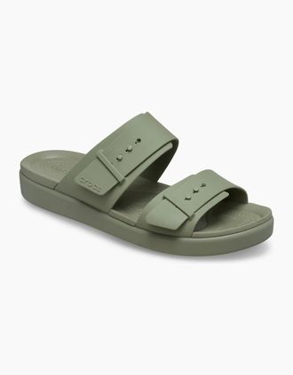 Crocs Womens Crocs Brooklyn Buckle EVA Womens Cargo Sandals - Green - Size: UK 8 / eu 41/42 / us w10