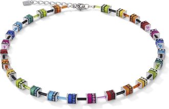 Coeur de Lion Geocube Classic Polaris & Rhinestone Necklace in Multicolor at Nordstrom
