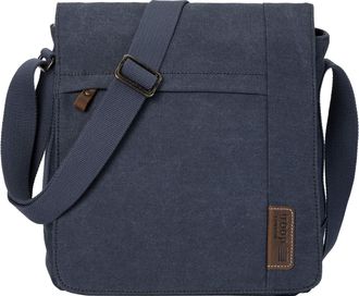 Troop London TRP0219 Classic Canvas Across Body Bag - Denim