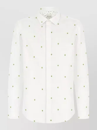 Paul Smith embroidered pattern shirt button down collar