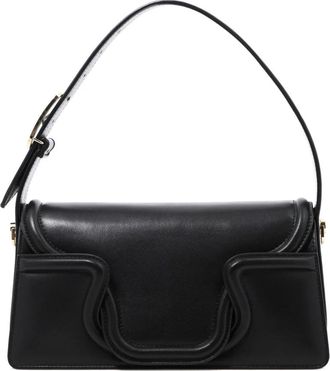 Valentino Garavani Zwarte Schoudertas Elegante Stijl - Dames - Schoudertassen - Zwart - ONE Size - Tassen
