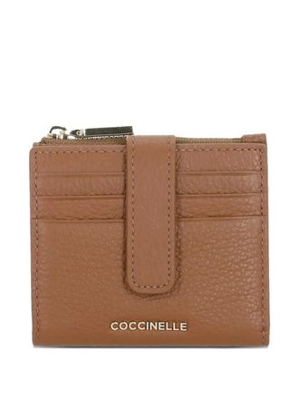 Coccinelle zip-fastening tab wallet - Marrone