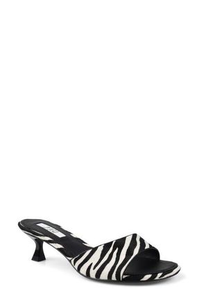 Zigi Soho Cashmoney Slide Sandal in Zebra Leather at Nordstrom, Size 10