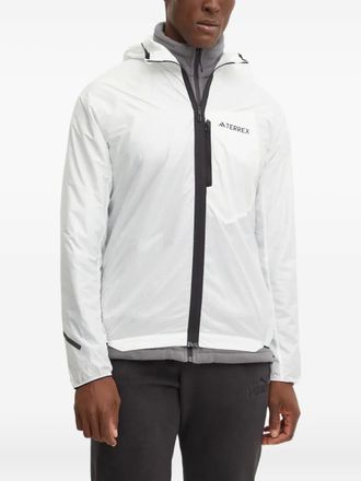 adidas long-sleeve hooded jacket - men - Polyester - L - White