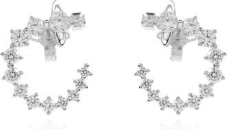 Vivienne Westwood Earrings, female, Gray, Size: ONE SIZE Earrings with shimmering crystals