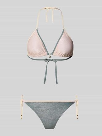 Banana Moon Banana Moon Bikini mit wattierten Cups und seitlicher Schn&uuml;rung in Altrosa, Gr&ouml;&szlig;e XL