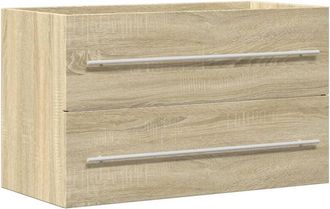 vidaXL Armario Para Lavabo Aglomerado Madera Envejecida 80x38,5x48 Cm Vidaxl