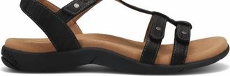 Taos Womens Trophy Sandals In Black Emboss