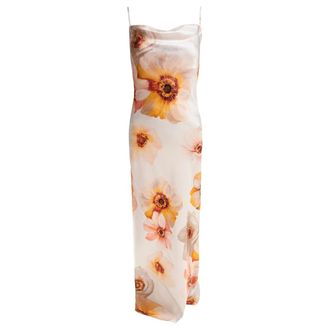 Sleep No More Sa19-8 Maxi Jurk - Dames - Jurken - Veelkleurig - Maat: L Zijde