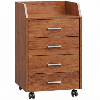 Vinsetto Cajonera de escritorio 40x36x65 cm marr&oacute;n
