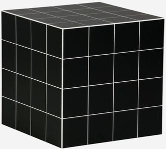 Sweeek Mesa De Centro O Auxiliar C&uacute;bica Efecto Azulejos De Cemento, 40cm