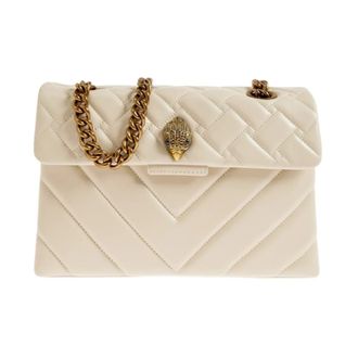 Kurt Geiger Shoulder Bags, female, White, Size: ONE SIZE Kensington Quilted Shoulder Bag