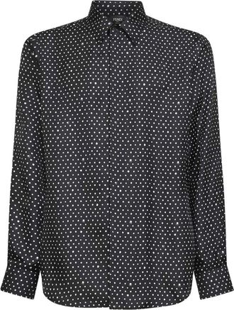 Fendi Heren, Overhemden, Zwart, Maat: 2XL Zijde