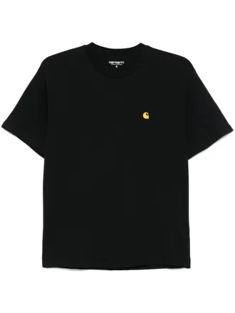 Carhartt Work in Progress Black Crew Neck Logo T-Shirt