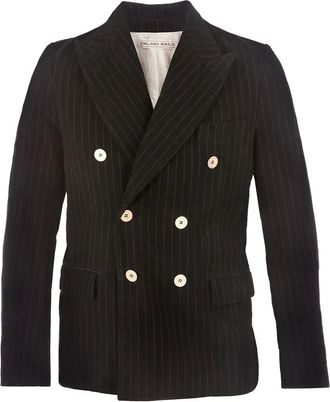 Emiliano Rinaldi Jacket with pin stripes - Nero