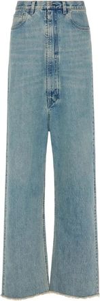 Maison Margiela Jeans met verlaagde taille en vijf zakken - Heren - Loose Fit Jeans - Blauw - W32 - Katoen - Jeans