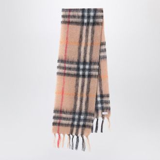 Burberry And Check Scarf Sand