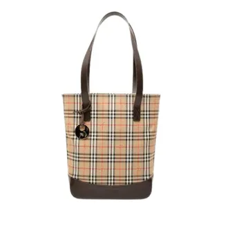 Burberry Pre-owned Tote Bags, female, Brown, Size: ONE SIZE Pre-owned Haymarket Check Tote