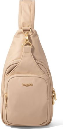 Baggallini Central Park Sling Bag in Desert Sand Twill at Nordstrom